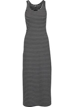 Women's Long Dress Racer Back Black/White