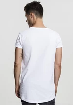 Biele tričko s dlhým bočným zipsom