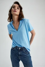 DEFACTO Regular Fit Polo Neck Short Sleeved T-Shirt