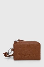Peňaženka Desigual hnedá farba, 24SAYP02