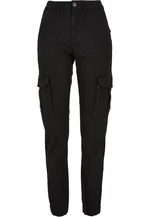 Women's utility trousers made of cotton twill black