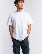 Tričko Carhartt WIP S/S Chase T-Shirt White / Gold