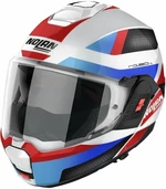 Nolan N120-1 Subway N-Com Metal White Blue/Red/Black XL Casco