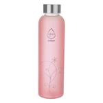 Różowa szklana butelka 600 ml Adela – Orion