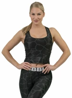 Nebbia Nature Inspired Sporty Crop Top Racer Back Black L Maglietta fitness
