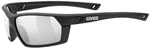 UVEX Sportstyle 225 Black Mat/Litemirror Silver Kerékpáros szemüveg