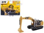 CAT Caterpillar 320F L Hydraulic Excavator Yellow and Black 1/64 Diecast Model by Diecast Masters