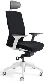 OFFICE MORE Kancelářská židle J2 White s podhlavníkem