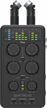 IK Multimedia iRig PRO Quattro I/O Deluxe USB audio prevodník - zvuková karta