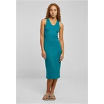 Women's sleeveless midi dress watercolor green