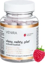 VENIRA Vlasy, nehty, pleť ve formě kostiček Malina 120 tablet