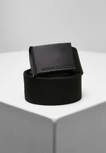 Colorful canvas belt with buckle black