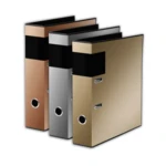Pořadač A4 lamino páka 7cm - Metallic stříbrná