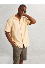Koton Summer Shirt Linen Blended Short Sleeve