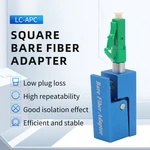 Fiber Optic Adapter LC/APC Square Type Bare Coupler for Emergency Repair and Connection