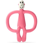 Matchstick Monkey Monkey Teether hryzadielko s kefkou 2 v 1 Pink 1 ks