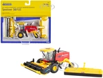 New Holland Speedrower 260 PLUS Self-Propelled Windrower with Header Red and Yellow 1/64 Diecast Model by ERTL TOMY