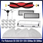 HEPA Filter Main Side Roller Brush Mop Cloth For Xiaomi 1s Roborock S5 S5 MAX S6 S4 E4 E35 E2 Robot Vacuum Cleaner Accessories