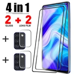 4in1 Full Coverage Protector Glass On Samsung A52 A51 A32 A31 A72 A71 A50 A12 A21S Screen Tempered Glass For Samsung M51 M31 M21