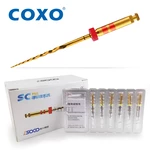 COXO SOCO PRO Dental Root Canal File Heat-Activated Rotary Nitinol Tooth Pulp Files Thermally Activated Nickel-Titanium 6Pcs/Box