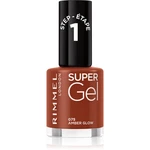 Rimmel Super Gel gelový lak na nehty bez užití UV/LED lampy odstín 075 Amber Glow 12 ml Rimmel Super Gel gelový lak na nehty bez užití UV/LED lampy odstín 075 Amber Glow 12 ml