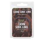 ESP návazcová šňůrka Camo Sink Link Brown 20lb 10m