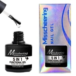 Nail Base Glue And Top Coat 5 In 1 Hard Gels Builder Functional 8ml Nail Glue Gel Nail Polish Primer Manicure Tool High