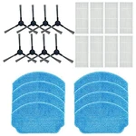 Replacement Filter Side Brush Mop Pads Set Compatible For BR150/BR151 Robot Vacuum Cleaner Accessories