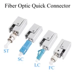 Fiber Optic Fast Connector UPC FC LC SC ST Male Single-mode Mutilmode Square Quick Catch Adapter Convenient Field Assembly