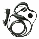 2x G Shape Headphone Earphone Microphone Mic Earpiece Headset PTT For Kenwood Two Way Radio TK-3160 TK-3102 TK-3107 TK-3202