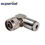 Superbat N Type Male Right Angle Clamp RF Coaxial Connector for Cable LMR195 RG58 RG142 RG400