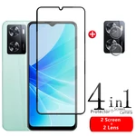 Full Cover Glass For OPPO A57S Glass For OPPO A57S Tempered Glass HD 9H Screen Protector For OPPO A 57S A57S Lens Glass 6.56"