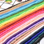 4mm multi colors Flat Round Handmade Polymer Clay beads Chip Disk Loose Spacer Beads For Fashion Jewelry Making DIY Necklace