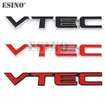 New Car Styling 3D VTEC Metal Chrome Zinc Alloy Emblem Car Body Badge Sticker Auto Accessory for Civic Accord Insight