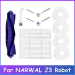 11Pcs Washable HEPA Filter Main Side Brush Mop Cloth For NARWAL J3 Robot Vacuum Cleaner Accessories Kit