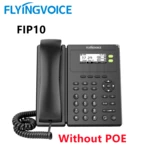 FlyingVoice VoIP Phone FIP10 without POE WiFi Landline Phone 2 Sip Lines Desk IP LAN Telephone Power adapter included