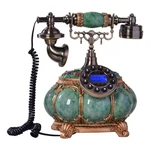 Resin Corded Retro Phone Landline Vintage Decorative Telephone with Caller ID, Redial, Calling Check, Hands Free for Home Office