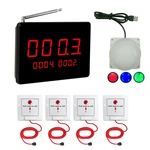 433mhz Patient Nurse Panic Call Button System Wireless Service Bell With Corridor Light for Hospital Clinic