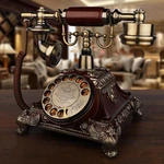 Wireless phone GSM SIM Card cordless revolve Europe cell vintage rotary Telephone home office house hotel mobile mobile white