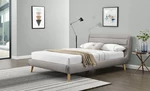 Čalouněná postel Eliot 160x200cm, světle šedá