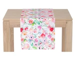 Behúň na stôl Akvarel kvety, 150x40 cm%
