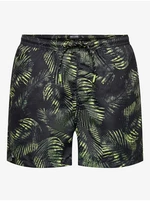 Black Men Patterned Swimwear ONLY & SONS Ted - Men