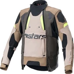 Alpinestars Halo Drystar Jacket Dark Khaki/Sand Yellow Fluo 2XL Blouson textile