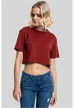 Women's short oversized t-shirt rusty