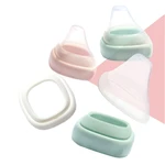 Baby Bottle Cap Transparent Cover Replacement Collar Food Grade PP Materials Compatible with for Hegen Bottles Conversion