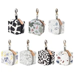 Waterproof Pacifier Case Key-Pod Holder PU Pacifier Holder Bag Holds 2 Pacifiers
