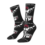 Hip Hop Vintage Yujiro Hanma Crazy Men's compression Socks Unisex Baki Anime TV Series Street Style Pattern Printed Crew Sock