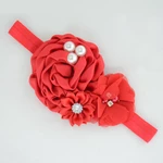 FBE CDG Children's Hair Bands Satin Hand Sewn Flower Baby Headbands Popular Foreign Trade Combo Hair Accessories