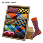 Classic Hot Sale Men Socks Funny Casual Business Dress Crew High Quality Socks Color Compression Happy Cotton Socks for Men