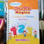 Spanish Magic Books Learning Lettering In Tracing Workbook for Kids Reusable Notebooks for Children Spanish Montessori Writing